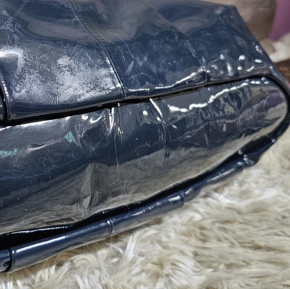 Coach Large Navy Sophia Bag #15915. - Picture 4 of 16